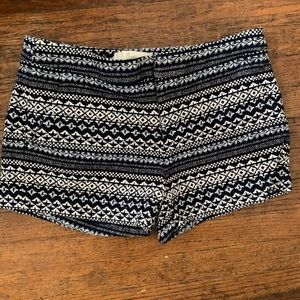 Joie Navy Blue Tribal Print Merci Shorts